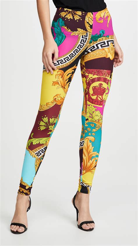 leggins stile versace|versace leggings set sale.